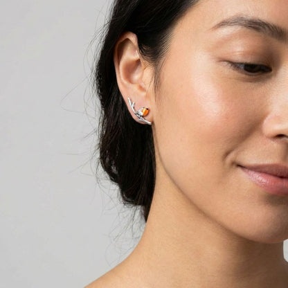 Robin Bird Branch Earrings