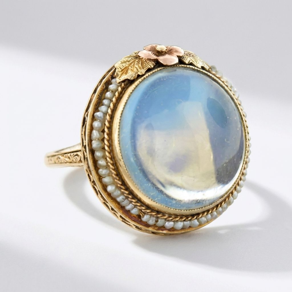 Sapphire Crystal Prong Ring