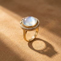 Sapphire Crystal Prong Ring