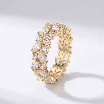 Crystal Marquise Cluster Ring