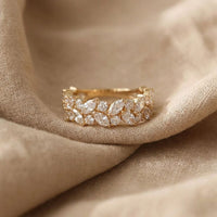 Crystal Marquise Cluster Ring