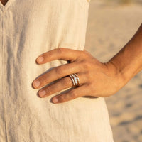 Crystal Gold Eternity Stack Set