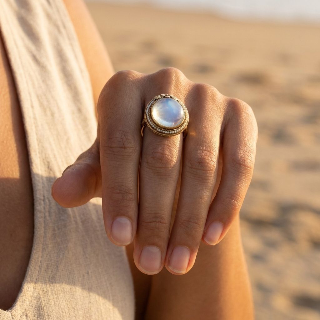 Sapphire Crystal Prong Ring