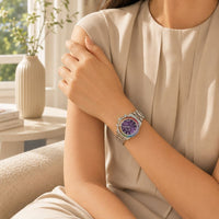 Rainbow Crystal Chronograph Watch