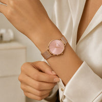 Rose Gold Dainty Bracelet Watch