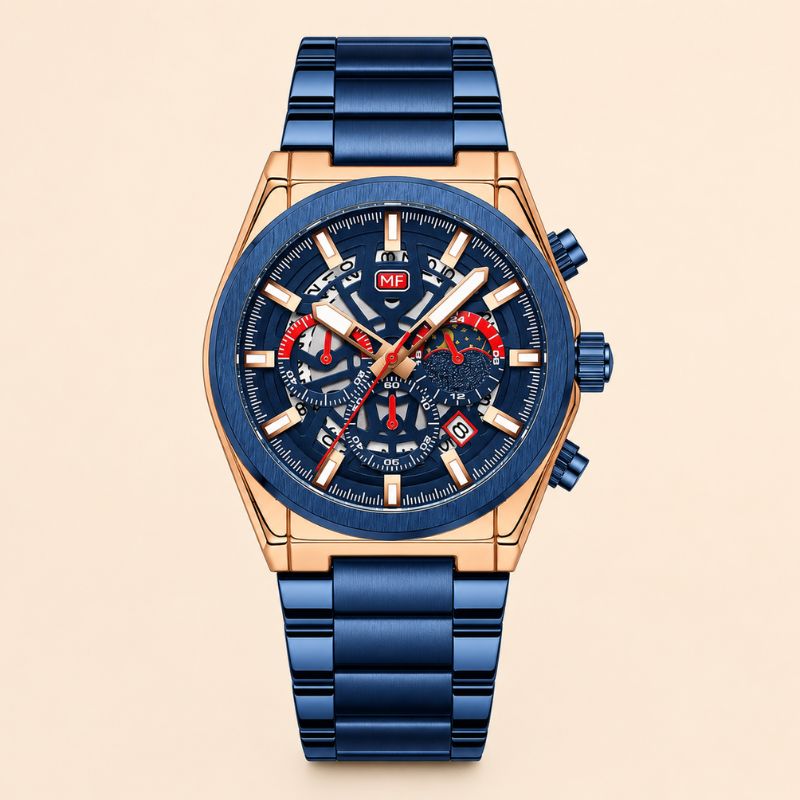 Skeleton Chronograph Watch