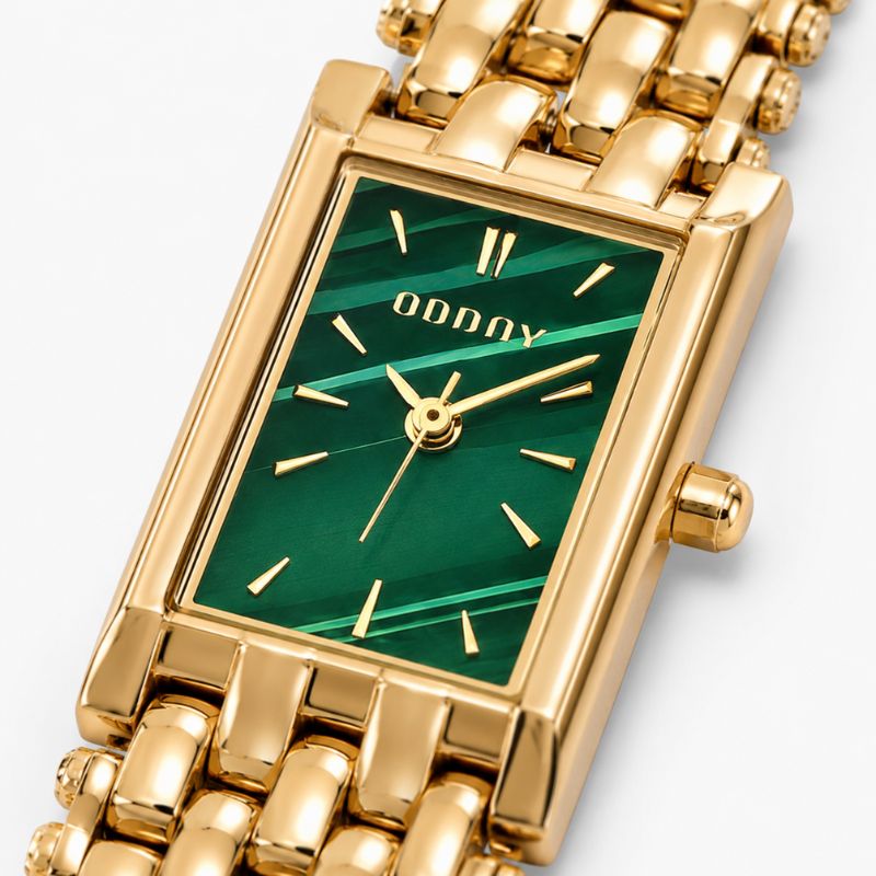 Vintage Gold Rectangular Bracelet Watch