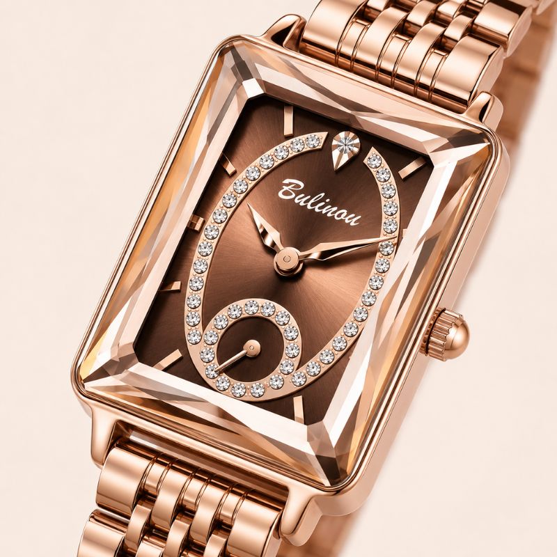 Artistic Rectangular Dial Bracelet Watch