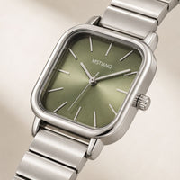 Square Dial Steel Bracelet Watch