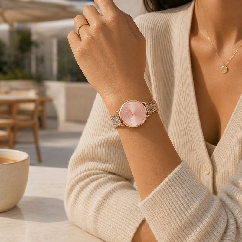 Rose Gold Dainty Bracelet Watch