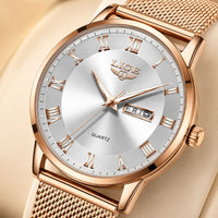 Roman Numeral Mesh Strap Watch