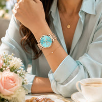 Crystal Heart Bracelet Watch
