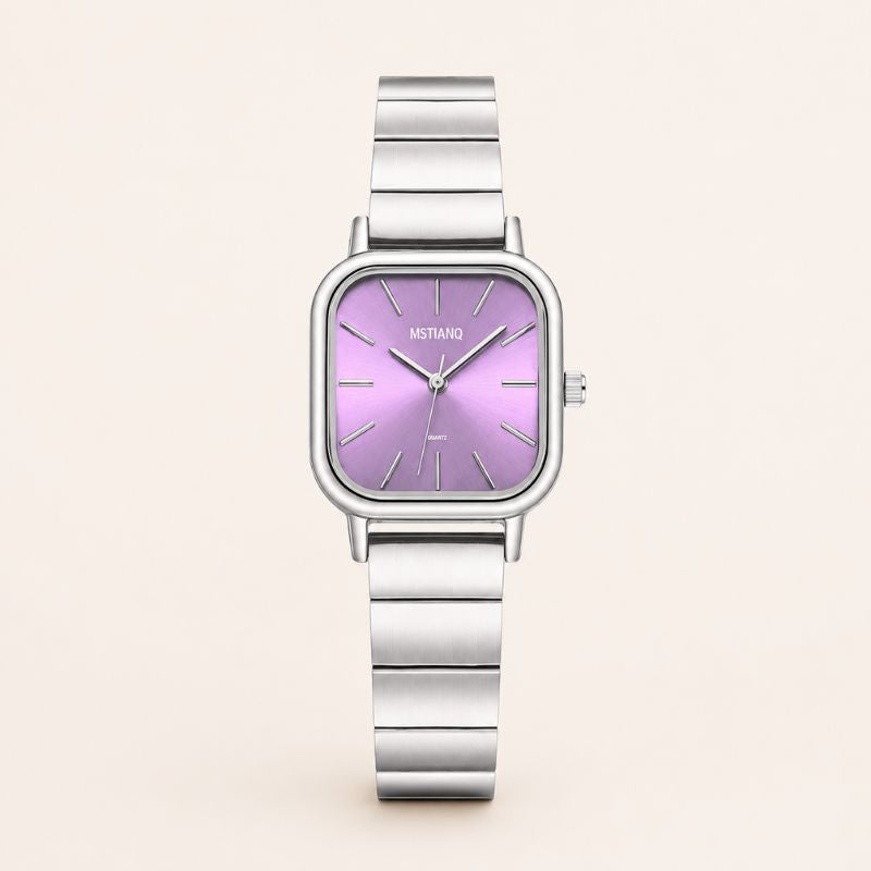 Square Dial Steel Bracelet Watch