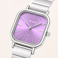 Square Dial Steel Bracelet Watch