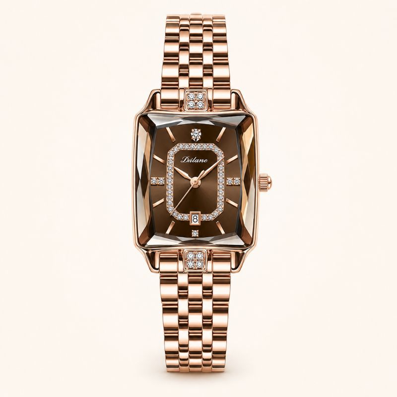 Crystal Rectangle Bracelet Watch