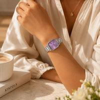 Square Dial Steel Bracelet Watch