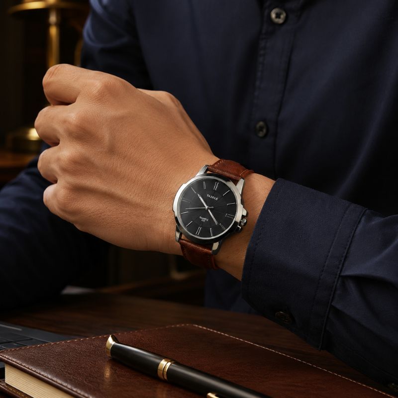 Classic Leather Quartz Watch