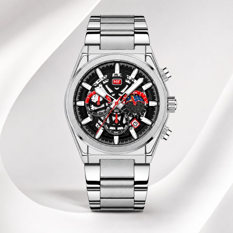 Skeleton Chronograph Watch