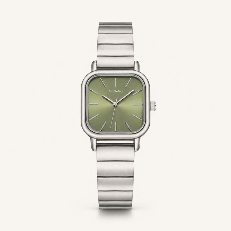 Square Dial Steel Bracelet Watch