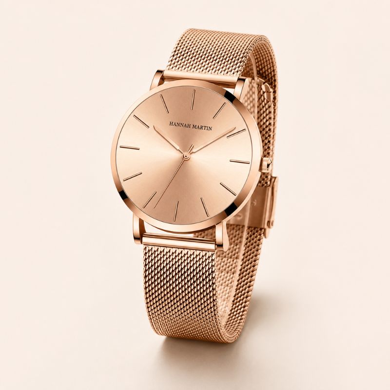 Rose Gold Dainty Bracelet Watch
