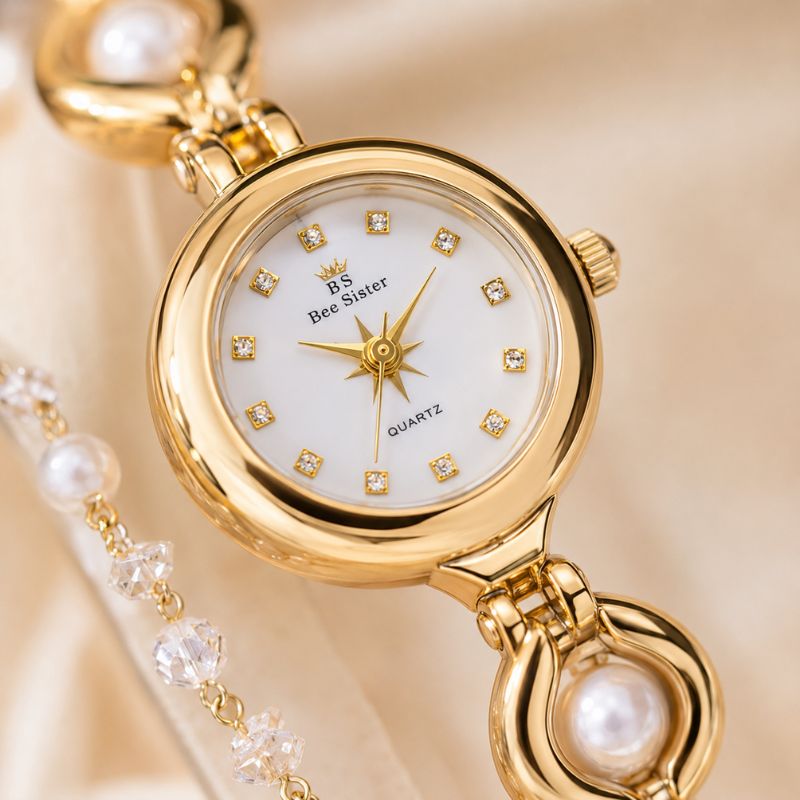 Pearl Accent Bracelet Watch