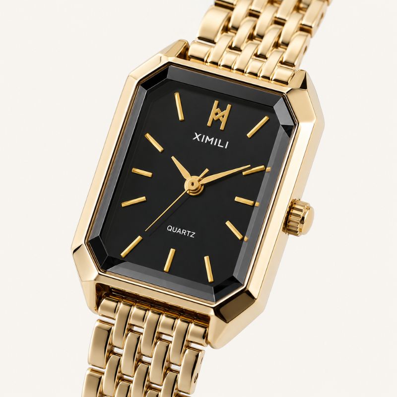 Crystal Women’s Watch with Emerald Dial