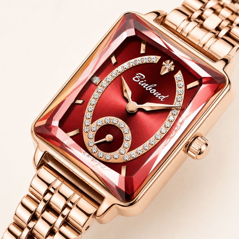 Artistic Rectangular Dial Bracelet Watch