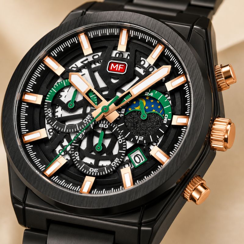 Skeleton Chronograph Watch