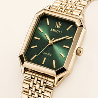 Crystal Women’s Watch with Emerald Dial