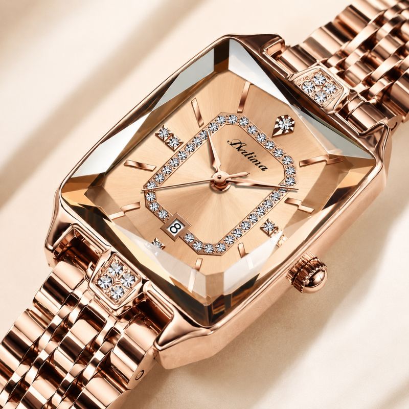 Crystal Rectangle Bracelet Watch