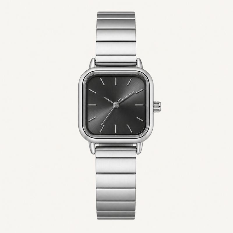Square Dial Steel Bracelet Watch