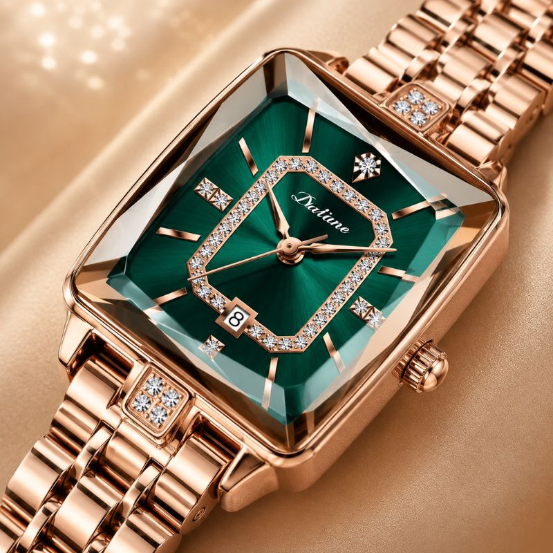 Crystal Rectangle Bracelet Watch