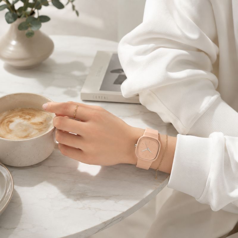 Pastel Square Silicone Watch