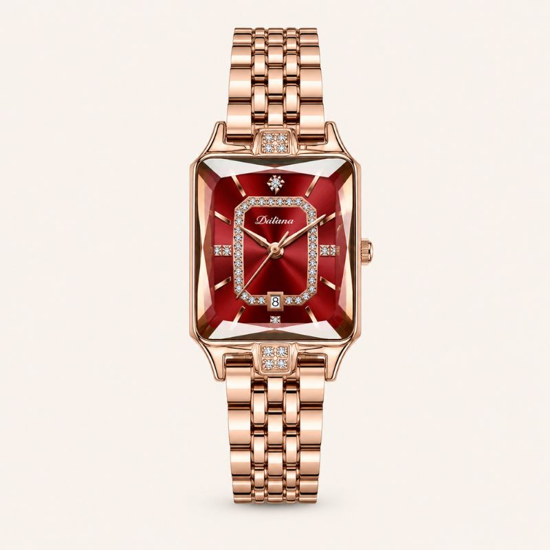 Crystal Rectangle Bracelet Watch