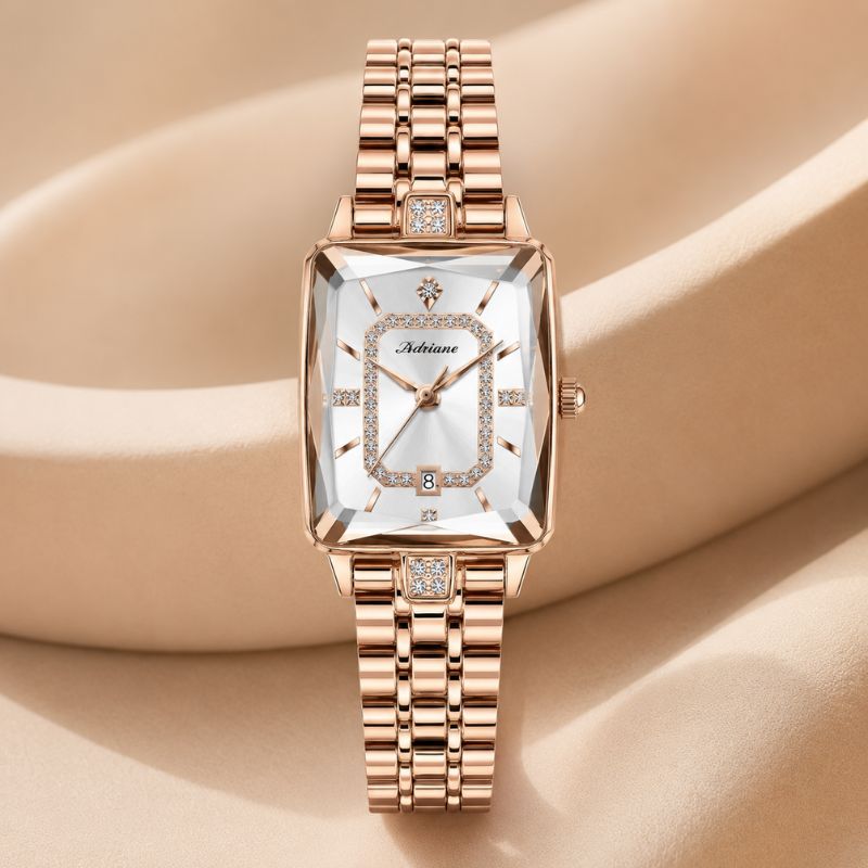Crystal Rectangle Bracelet Watch
