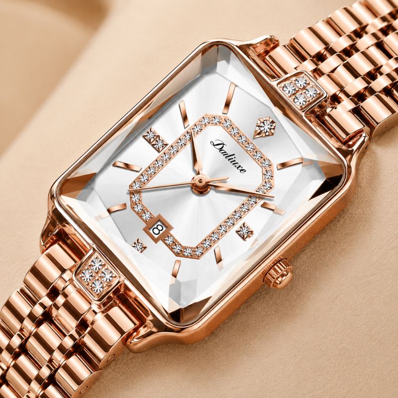 Crystal Rectangle Bracelet Watch