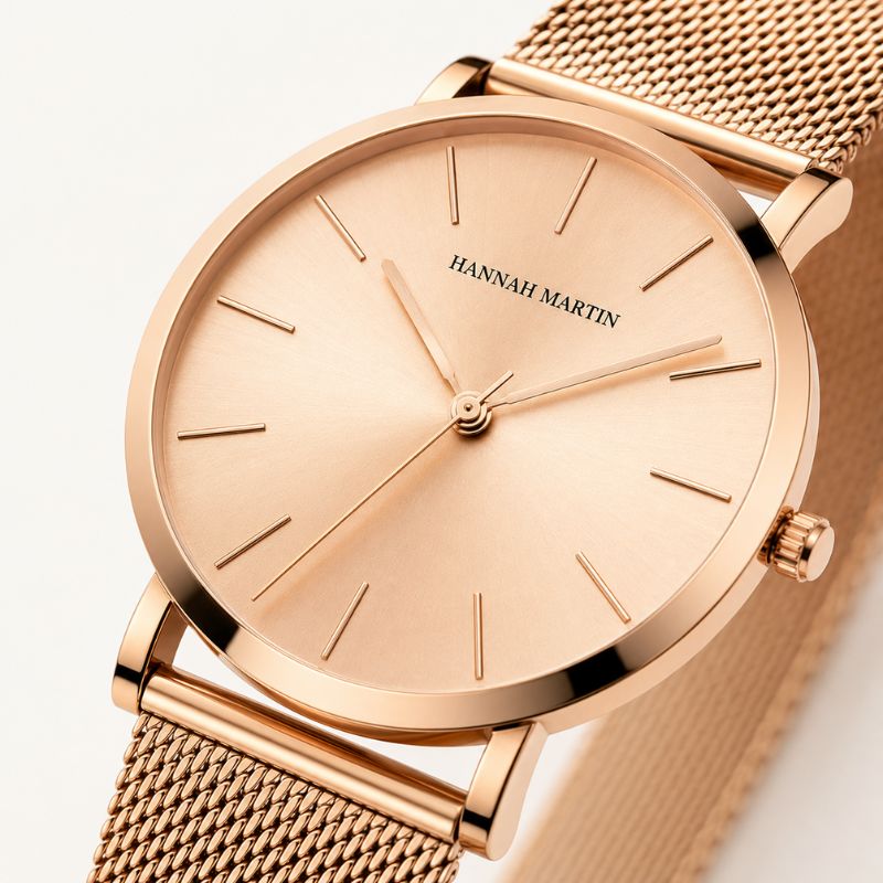 Rose Gold Dainty Bracelet Watch