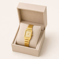 Vintage Gold Rectangle Watch