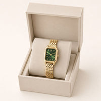 Crystal Women’s Watch with Emerald Dial