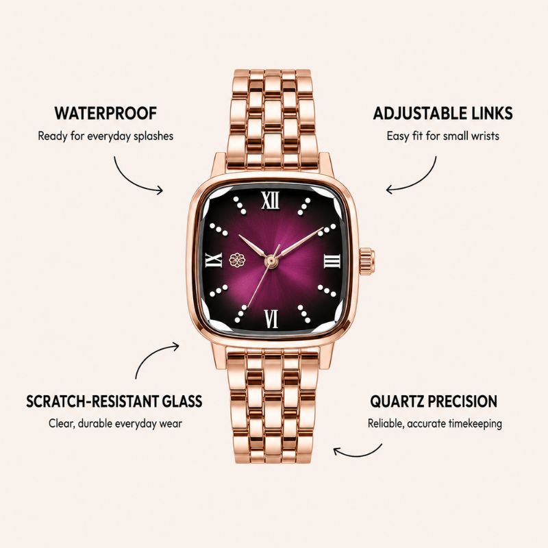 Crystal Dial Women’s Bracelet Watch