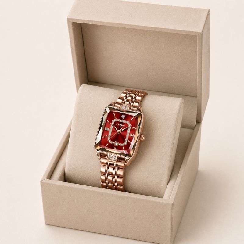 Crystal Rectangle Bracelet Watch