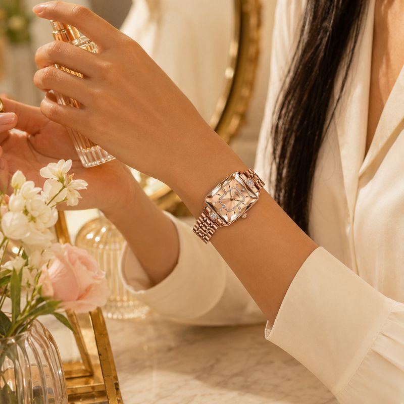 Crystal Rectangle Bracelet Watch