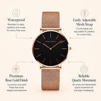 Minimalist Round Mesh Watch