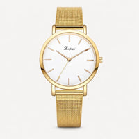 Marble Dial Mesh Bracelet Watch