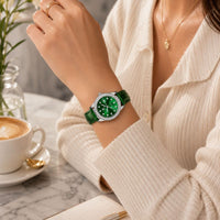Crystal Bezel Stainless Steel Watch