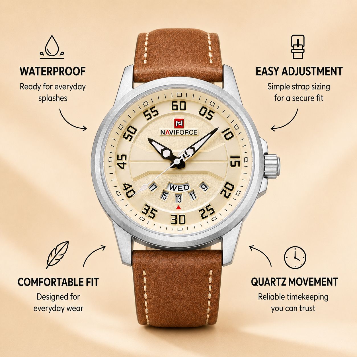 Quartz Leather Watch