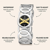 Luxury Gold Oval Women’s Quartz Bracelet Watch