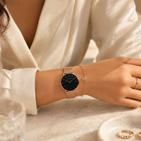 Minimalist Round Mesh Watch
