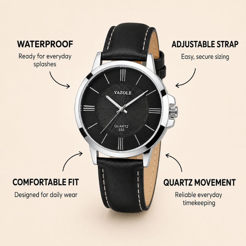 Classic Leather Quartz Watch