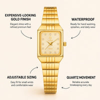 Vintage Gold Rectangle Watch